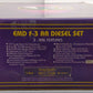 MTH 20-2055-1 O Union Pacific F-3 AA Diesel Engine Set w/PS1 VG/Box