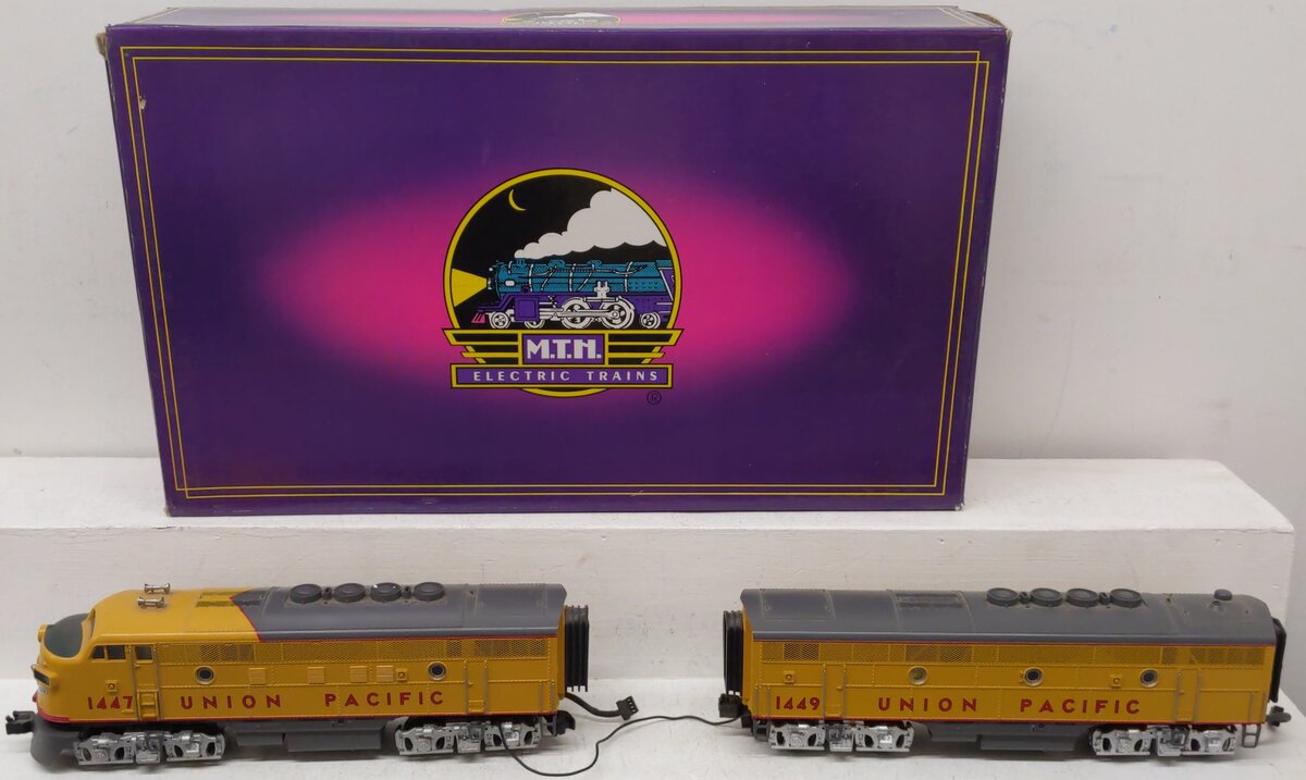 MTH 20-2055-1 O Union Pacific F-3 AA Diesel Engine Set w/PS1 VG/Box