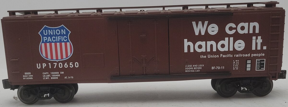 Lionel 6-17318 Standard O Union Pacific Boxcar #170650 EX/Box