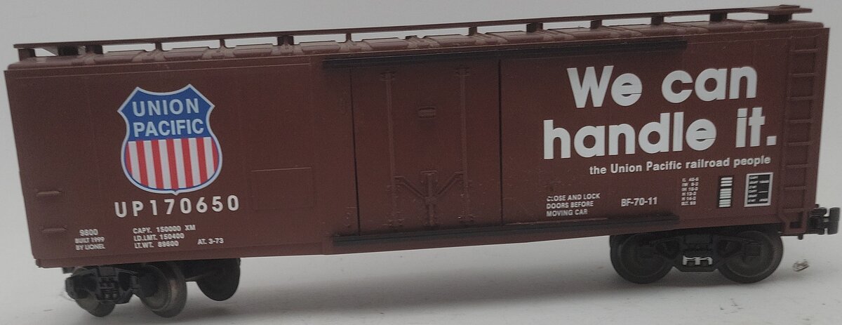 Lionel 6-17318 Standard O Union Pacific Boxcar #170650 EX/Box