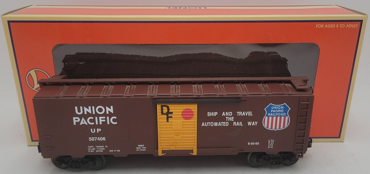 Lionel 6-17250 O Gauge Union Pacific Boxcar #507406 EX/Box