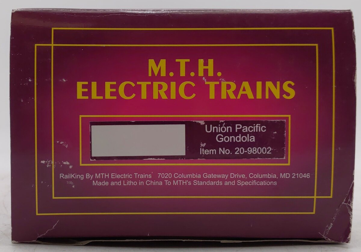 MTH 20-98002 O Gauge Union Pacific Gondola #30294 EX/Box