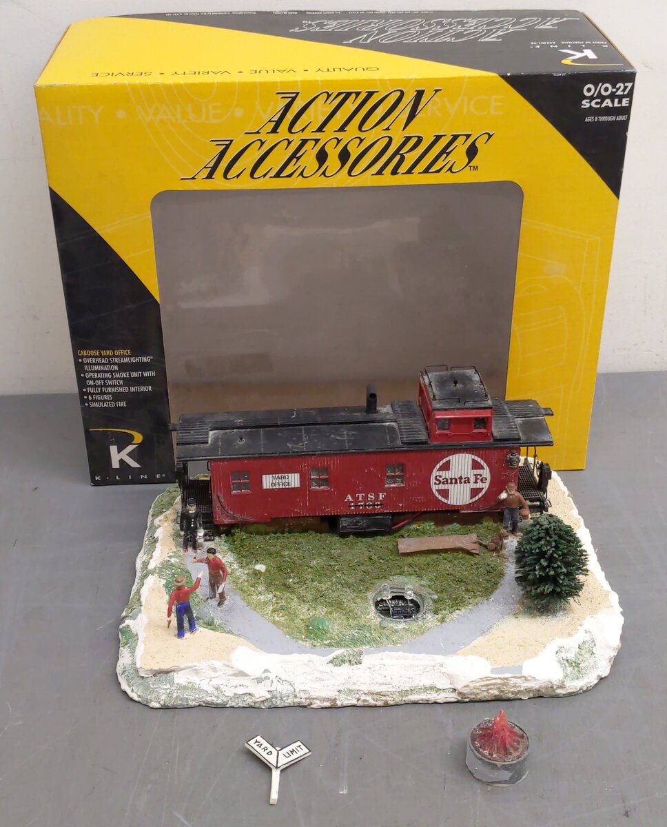 K-Line K424012 Atchison, Topeka & Santa Fe Caboose Yard Office EX/Box