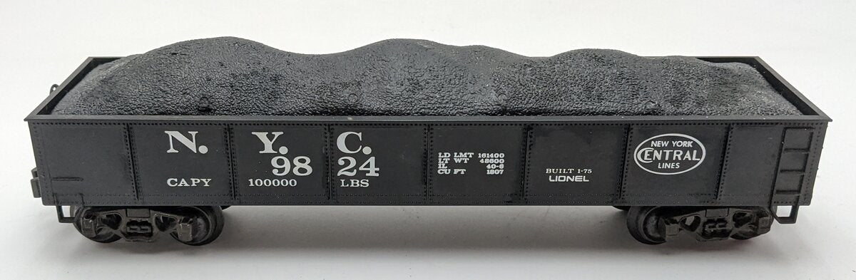 Lionel 6-9824 O Gauge New York Central Gondola with Coal Load VG/Box