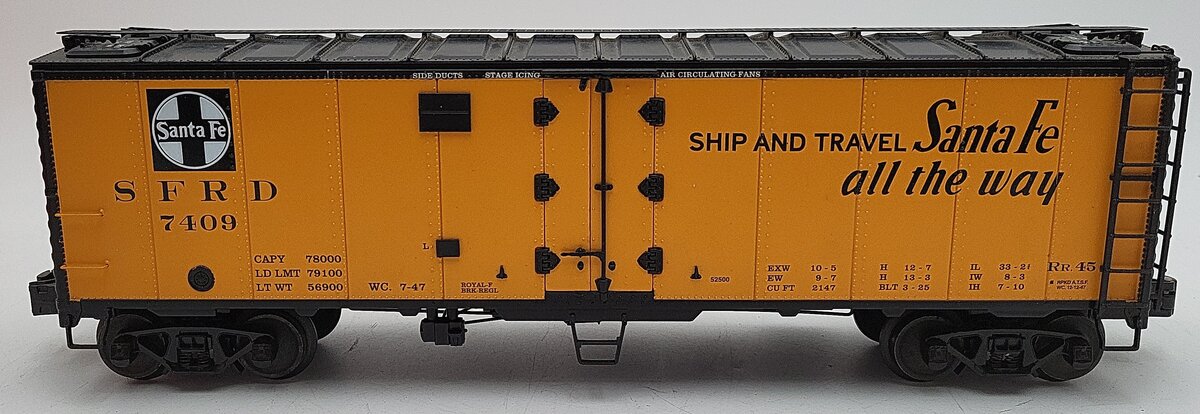 Lionel 6-52500 O Gauge ATSF Grand Canyon Reefer 2009 TCA Convention Car #7409 EX/Box