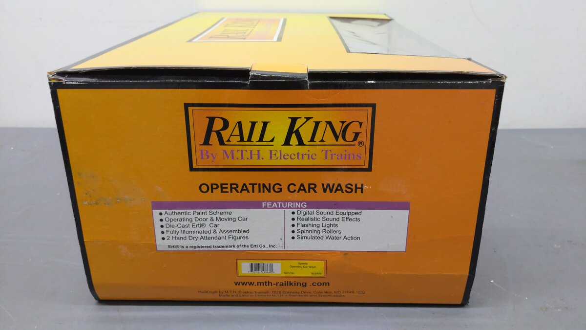 MTH 30-9104 O Scale Speedy Operating Animated Car Wash EX/Box
