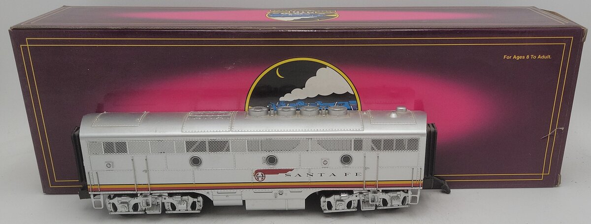 MTH 20-2151-4 O Gauge Santa Fe F3 Powered Diesel B Unit EX/Box