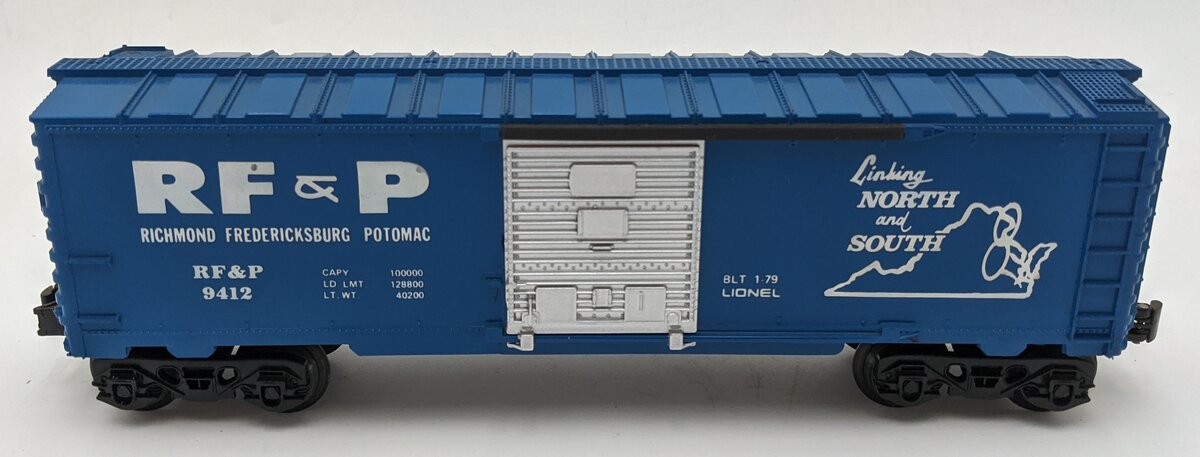 Lionel 6-9412 O Gauge Richmond Fredericksburg & Potomac Boxcar EX/Box