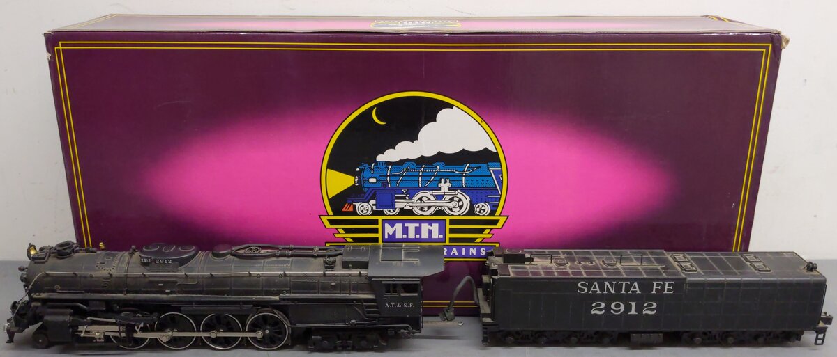 MTH 20-3014-0 Santa Fe 4-8-4 Northern Die-Cast Steam Loco & Tender w/PS1 #2912 EX/Box