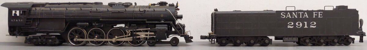 MTH 20-3014-0 Santa Fe 4-8-4 Northern Die-Cast Steam Loco & Tender w/PS1 #2912 EX/Box