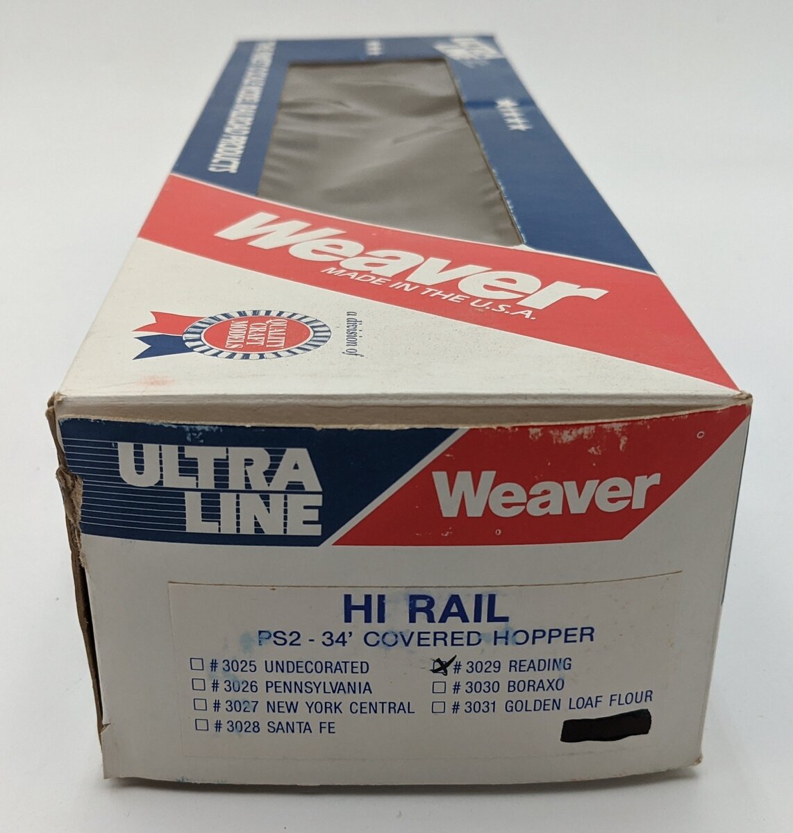 Weaver 3029 O Scale Reading PS-2 Covered Hopper #77053 EX/Box