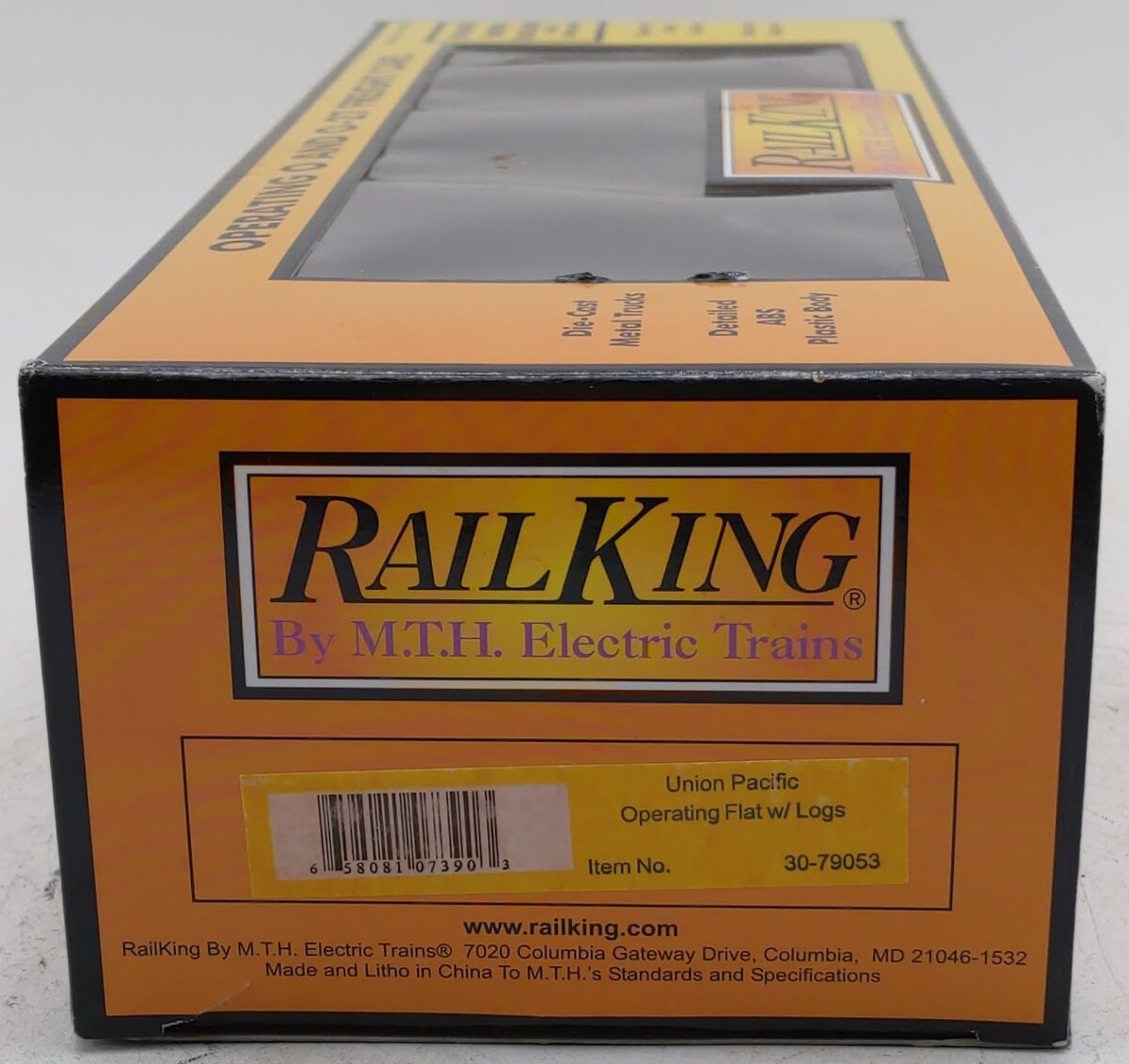 MTH 30-79053 O Gauge Union Pacific Log Dump Car EX/Box