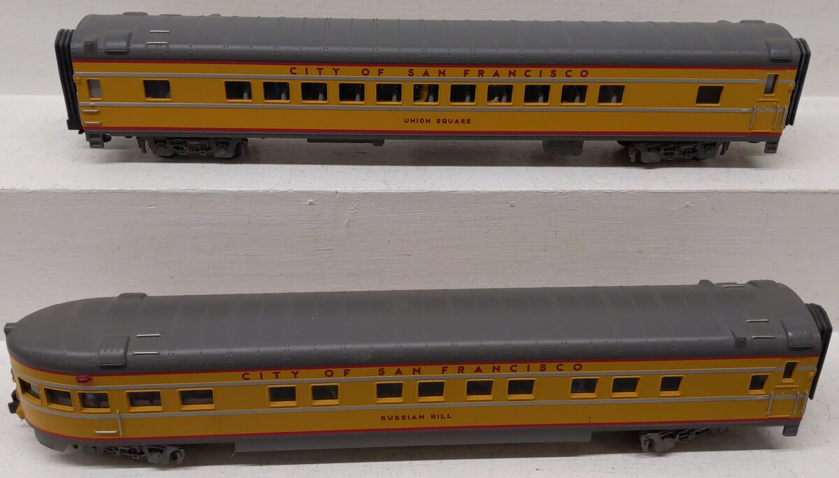 MTH 20-6666 O City of San Francisco 70' Streamlined Slpr/Diner Passenger Car Set EX/Box