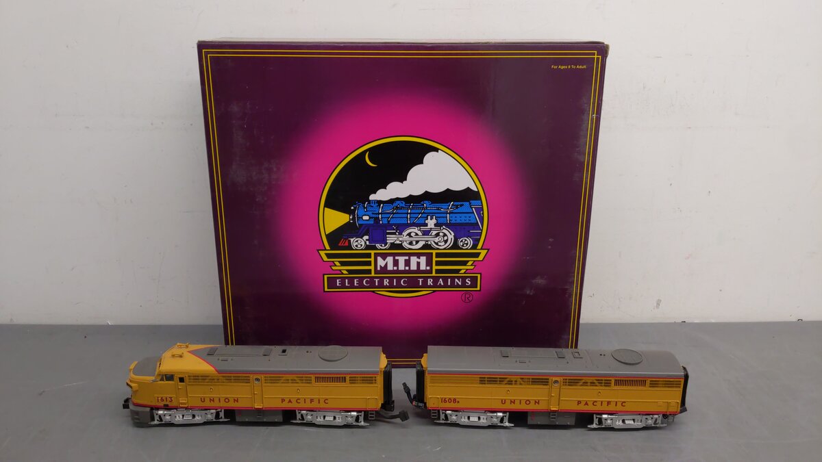 MTH 20-2331-1 UP FA-2 ABA Diesel Engine Set w/PS2 #1613/1608B EX/Box