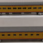 MTH 20-6638 O UP 70' Streamlined Sleeper/Diner Passenger Car Set (Set of 2) EX/Box