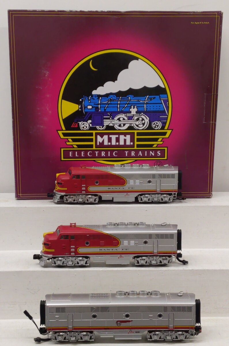MTH 20-2819-1 Santa Fe F-3 ABA Diesel Engine Set w/PS 2.0 #31L/31C/31A EX/Box