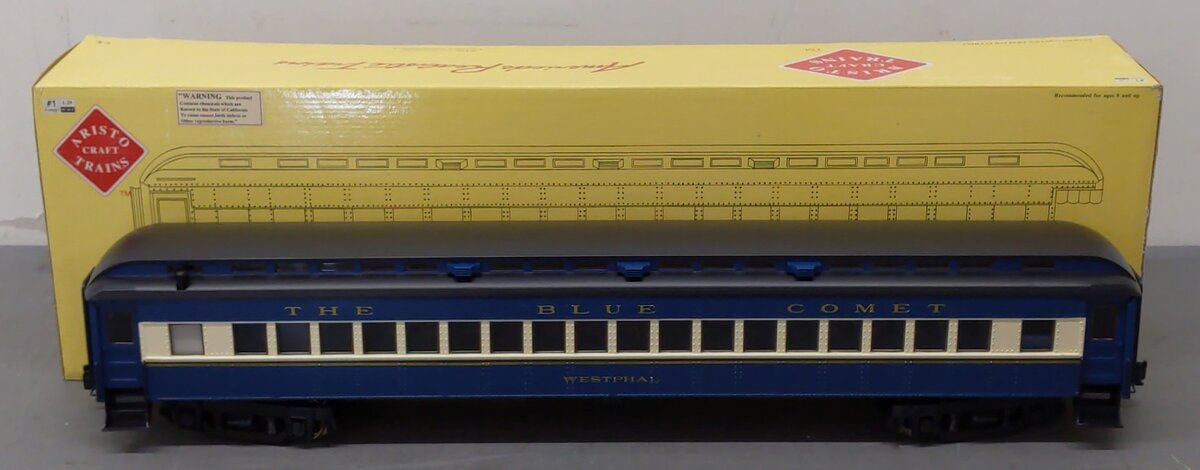 Aristo-Craft 31319 G Scale The Blue Comet "Westphal"Pullman Passenger Car LN/Box