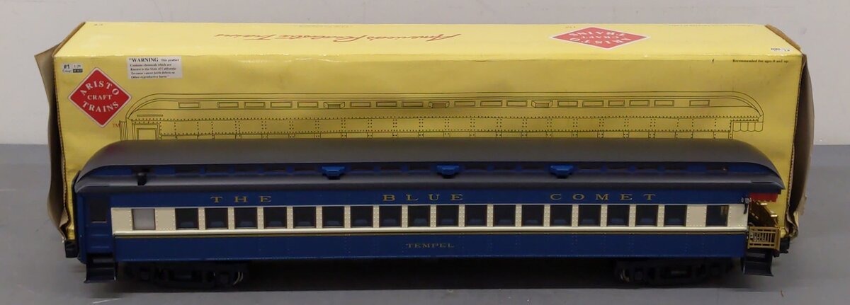 Aristo-Craft 31419 G Scale CNJ "Blue Comet" Observation Passenger Car LN/Box