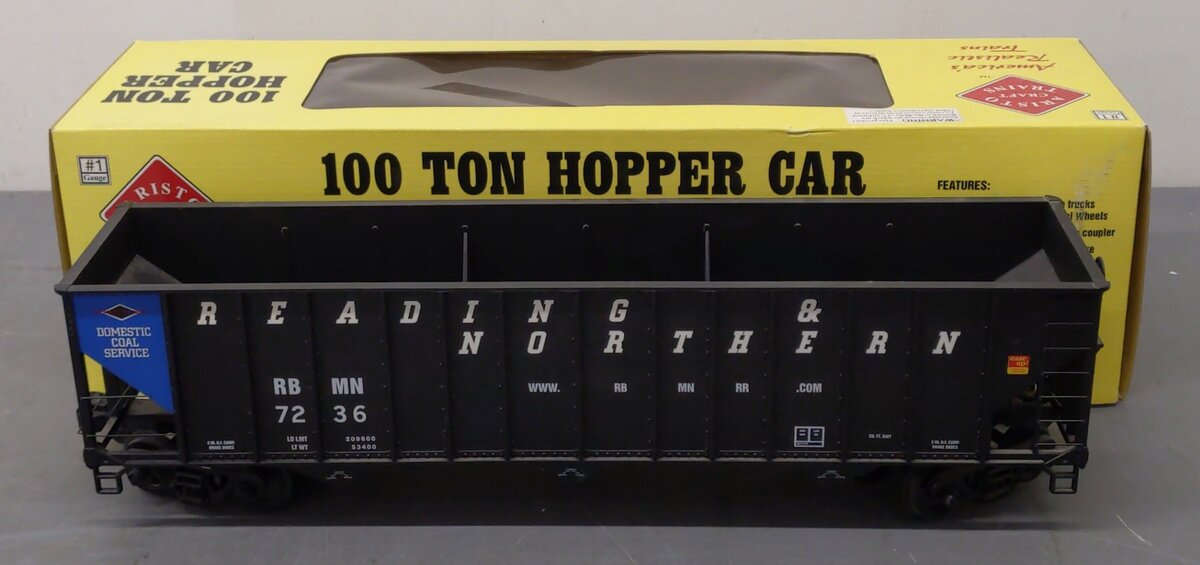 Aristo-Craft 41490 Reading Hopper #7236 EX/Box