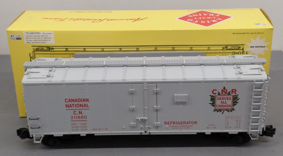 Aristo-Craft 46277 G Scale CN 40' Reefer Car #211660 LN/Box