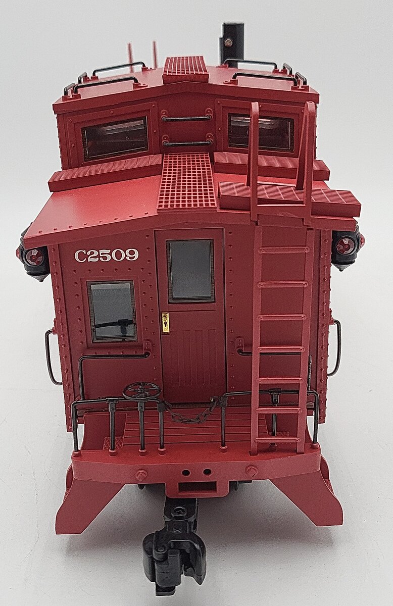 Aristo-Craft 42109 G Baltimore & Ohio Steel Long Caboose #C2509 - Metal Wheels EX/Box