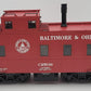 Aristo-Craft 42109 G Baltimore & Ohio Steel Long Caboose #C2509 - Metal Wheels EX/Box