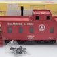 Aristo-Craft 42109 G Baltimore & Ohio Steel Long Caboose #C2509 - Metal Wheels EX/Box