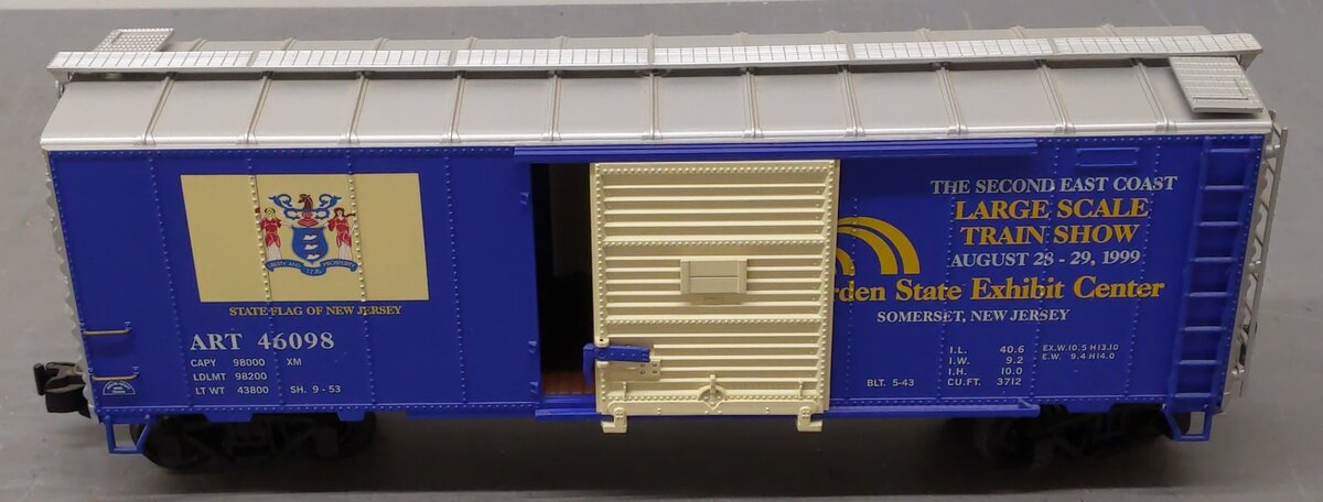 Aristo-Craft 46098 G Scale 1999 East Coast Large Scale Show Boxcar EX/Box