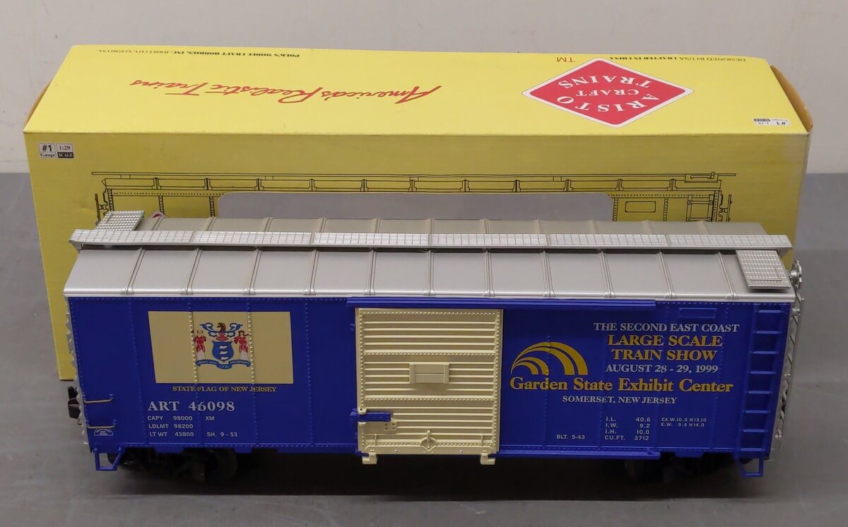 Aristo-Craft 46098 G Scale 1999 East Coast Large Scale Show Boxcar EX/Box