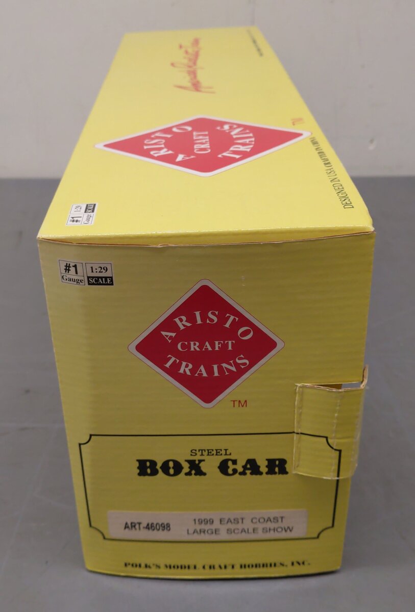 Aristo-Craft 46098 G Scale 1999 East Coast Large Scale Show Boxcar EX/Box