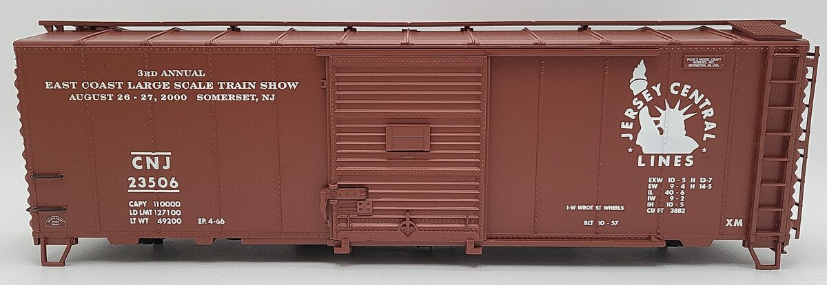 Aristo-Craft 46093 G Scale Central Of New Jersey Box Car #23506 EX/Box