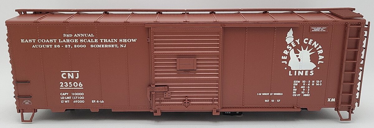Aristo-Craft 46093 G Scale Central Of New Jersey Box Car #23506 EX/Box