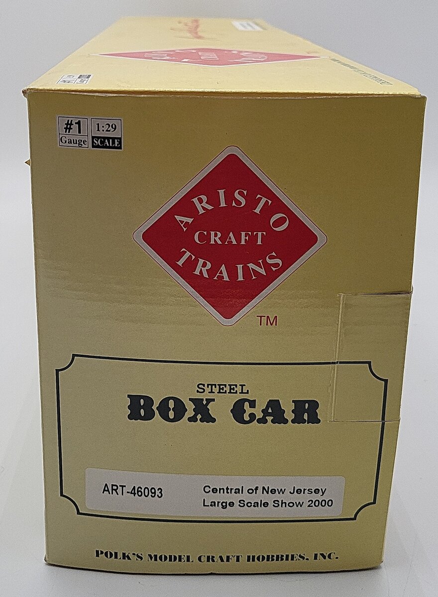Aristo-Craft 46093 G Scale Central Of New Jersey Box Car #23506 EX/Box