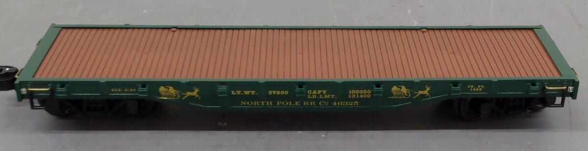 Aristo-Craft 46325 G Scale North Pole Christmas Flatcar w/Stakes EX/Box