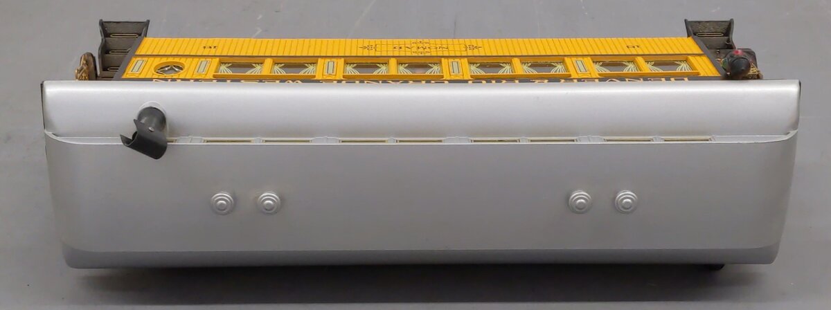 Aristo-Craft 31204 D&RGW Illuminated Observation Car (Metal Wheels) EX/Box