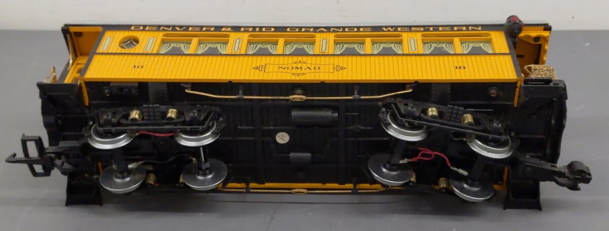 Aristo-Craft 31204 D&RGW Illuminated Observation Car (Metal Wheels) EX/Box
