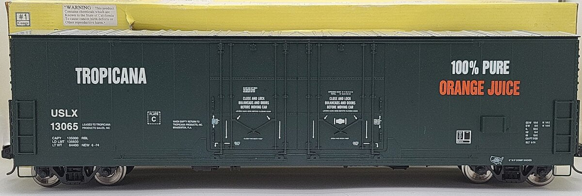 Aristo-Craft 50010 Tropicana 53' Evans Boxcar #13065 - Metal Wheels LN/Box