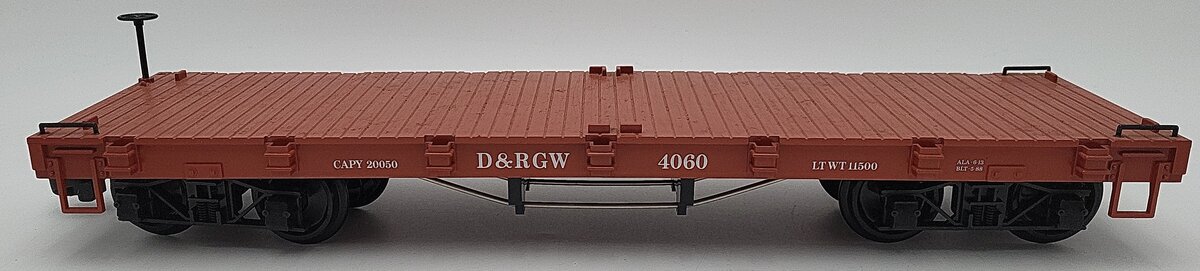 LGB 4060 G Scale Denver & Rio Grande Western Flatcar w/o Load #4060 EX/Box