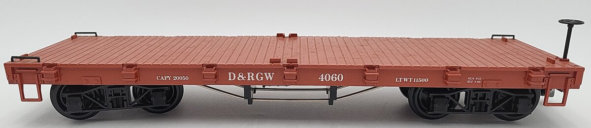LGB 4060 G Scale Denver & Rio Grande Western Flatcar w/o Load #4060 EX/Box