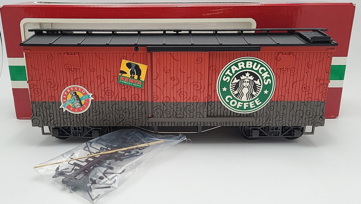LGB 49670 G Scale Starbucks Box Car LN/Box