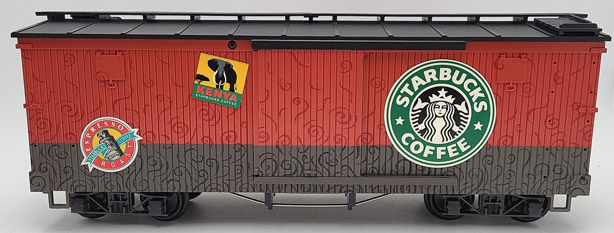 LGB 49670 G Scale Starbucks Box Car LN/Box