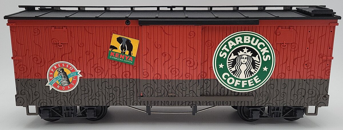 LGB 49670 G Scale Starbucks Box Car LN/Box
