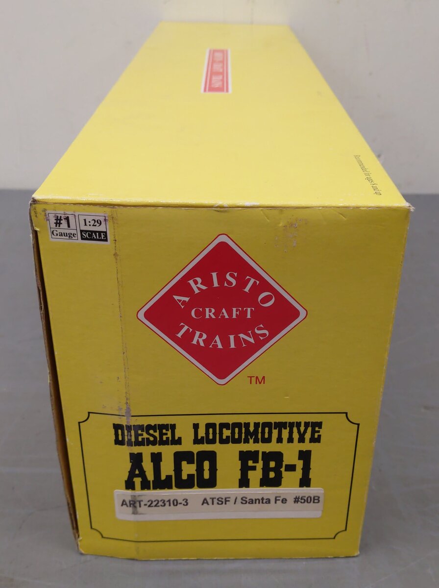 Aristo-Craft 22310-3 ATSF Powered Alco FB-1 B Unit Diesel Locomotive #50B EX/Box