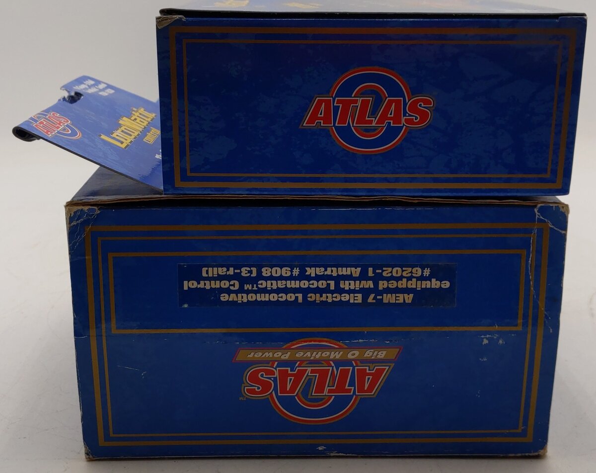 Atlas 6202-1 O Amtrak AEM-7 Electric Locomotive with Horn #908 - 3-Rail EX/Box