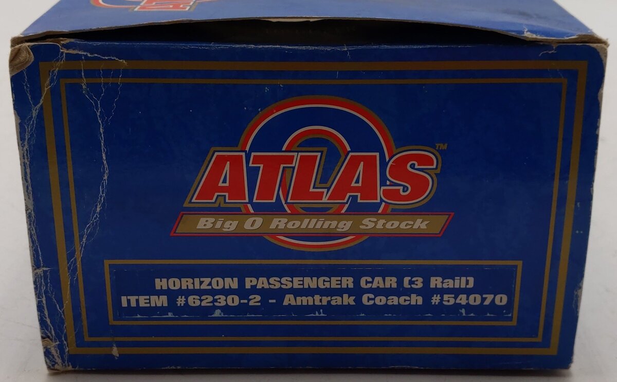 Atlas 6230-2 O Gauge Amtrak Horizon 21" Coach Car #54070 (3 Rail) EX/Box