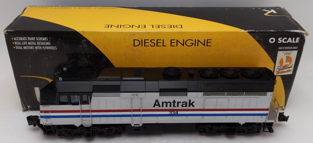 K-Line K2403-0334 O Amtrak F40 Diesel Locomotive #334 EX/Box