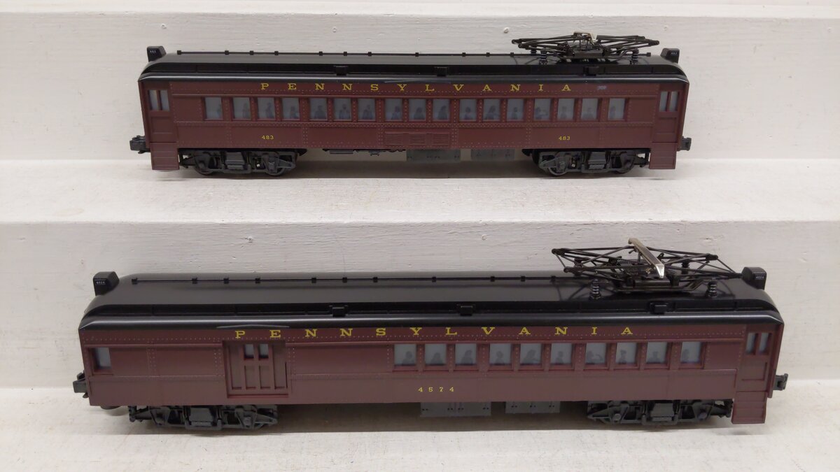 Lionel 6-18306 O Gauge Pennsylvania Multiple-Unit Commuter Cars #483/4574 EX/Box