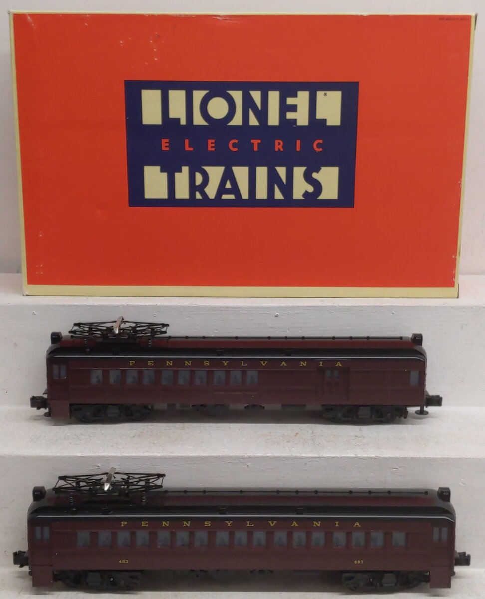 Lionel 6-18306 O Gauge Pennsylvania Multiple-Unit Commuter Cars #483/4574 EX/Box