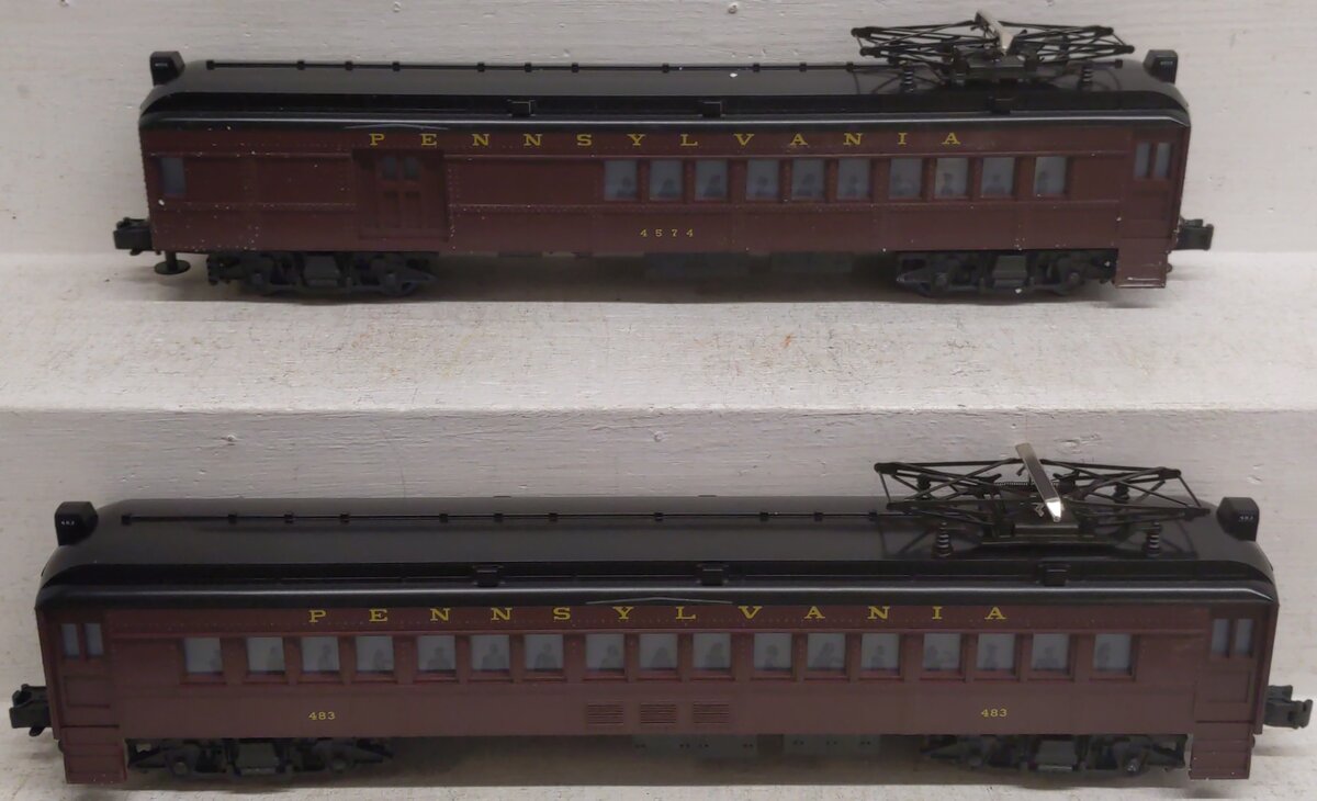 Lionel 6-18306 O Gauge Pennsylvania Multiple-Unit Commuter Cars #483/4574 EX/Box