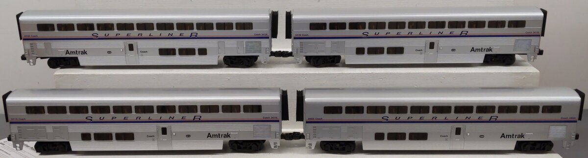 Lionel 6-15394 O Gauge Amtrak Superliner Passenger Set (Pack of 4) LN/Box
